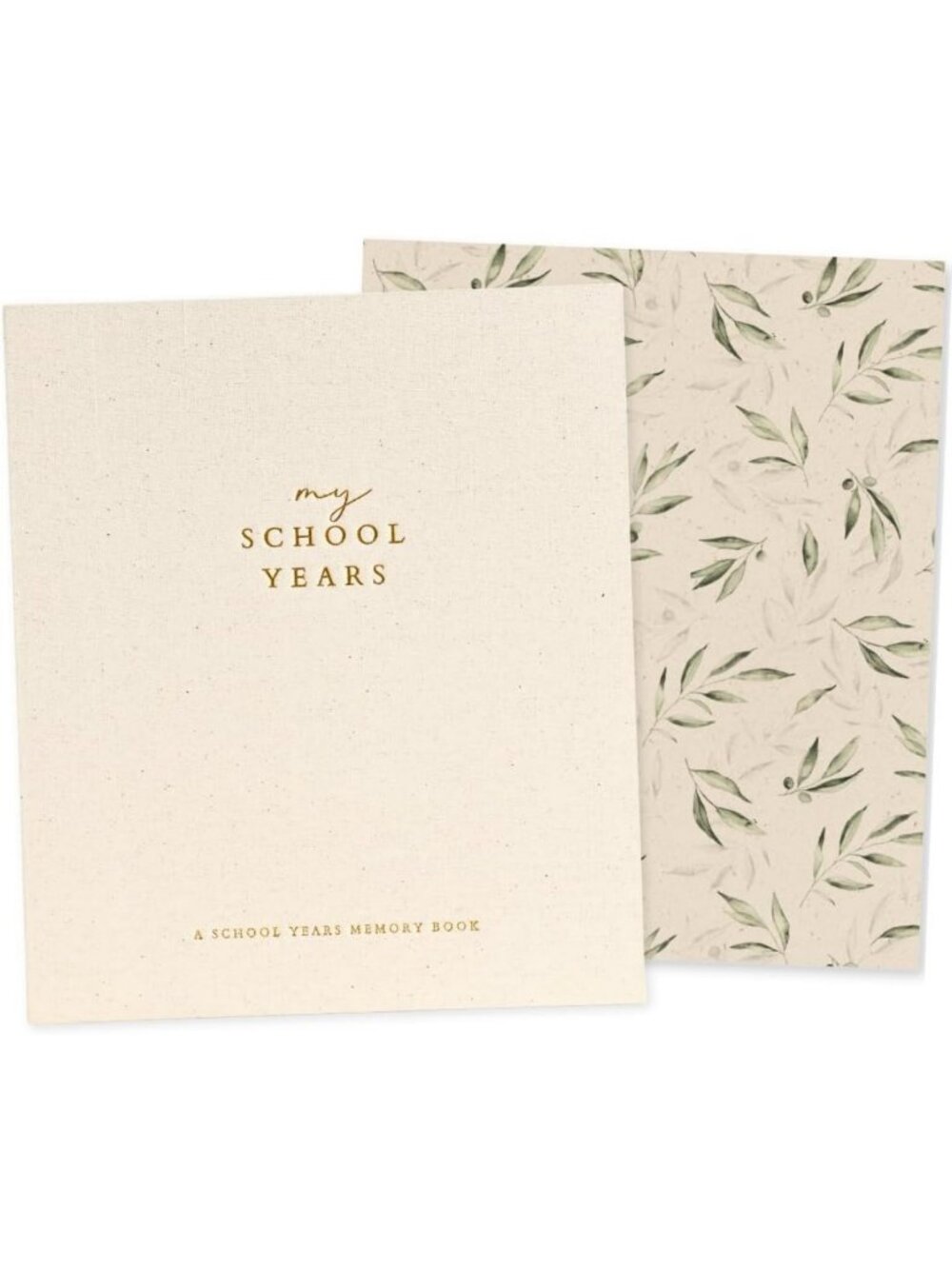 Peach School Years Memory Book & Photo Album Keepsake - Beige, Perfect for Kids